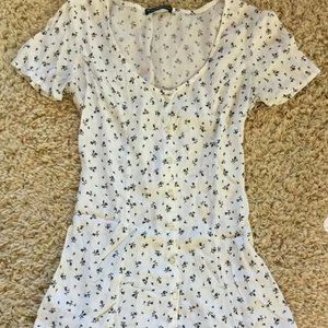 white floral lara dress